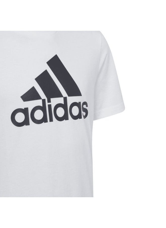 adidas U Bl Tee White Training T-Shirts 7-8Y