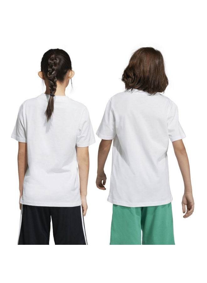 adidas U Bl Tee White Training T-Shirts 7-8Y