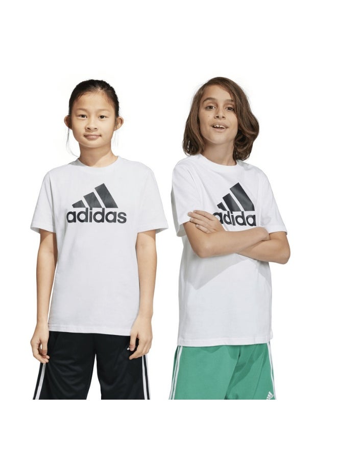 adidas U Bl Tee White Training T-Shirts 7-8Y