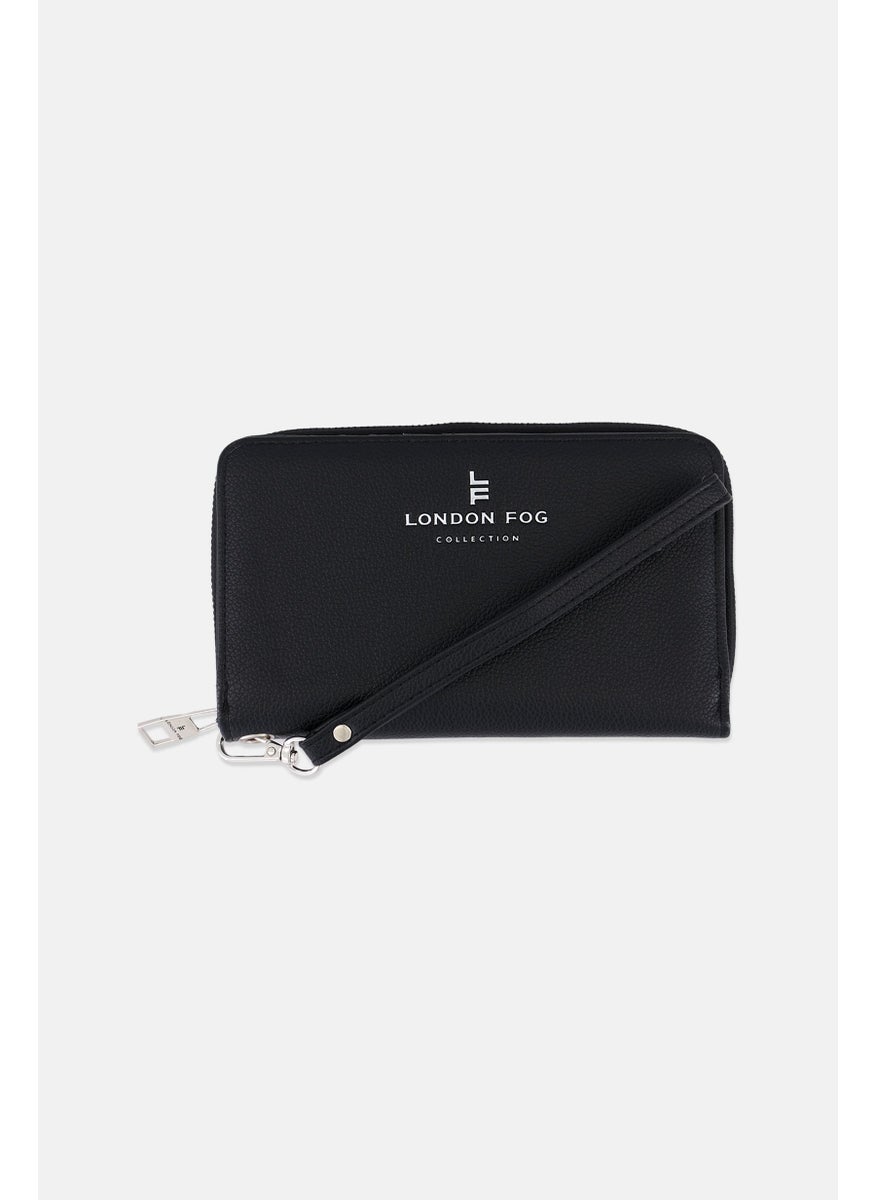Women Brand Logo Wallet 11 H x 18 L x 2 W cm, Black