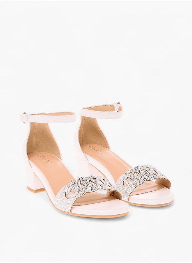 Girls Embellished Sandals With Hook And Loop Closure Ramadan Collection
