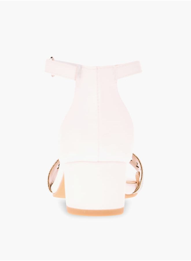 Girls Embellished Sandals With Hook And Loop Closure Ramadan Collection
