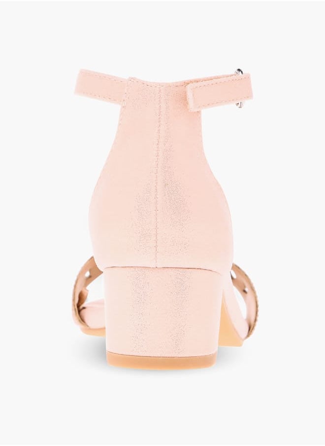 Girls Embellished Sandals With Hook And Loop Closure Ramadan Collection