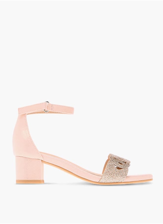 Girls Embellished Sandals With Hook And Loop Closure Ramadan Collection