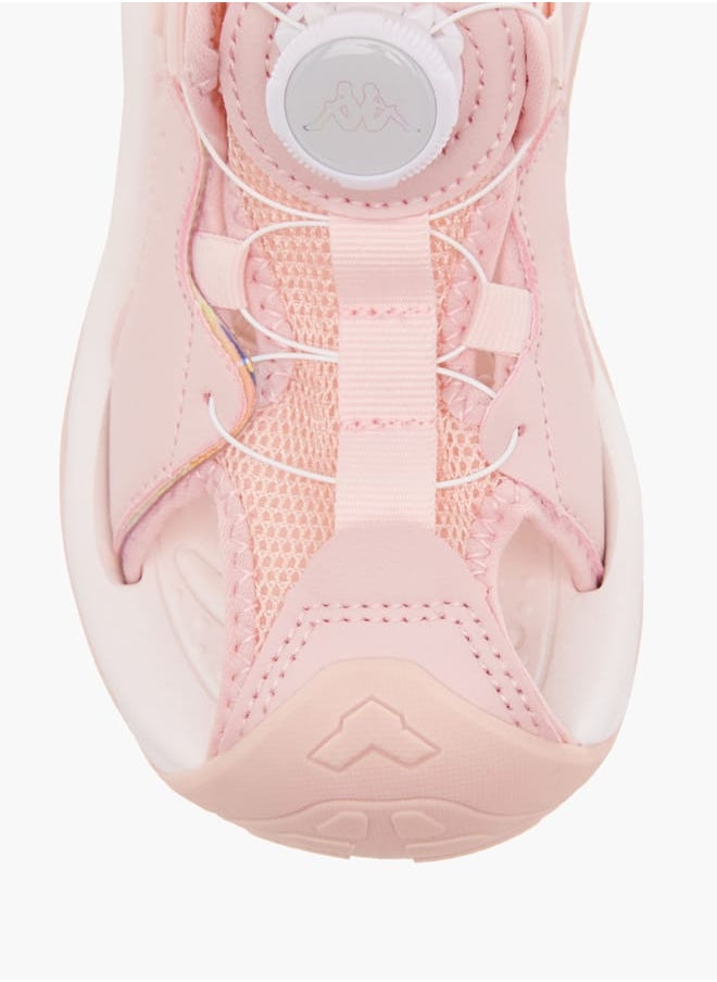 Girls' Textured Sandals with Rotating Buckle Closure