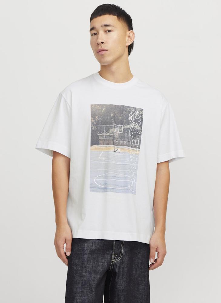 Jcounion Graphic Print Crew Neck T-Shirt