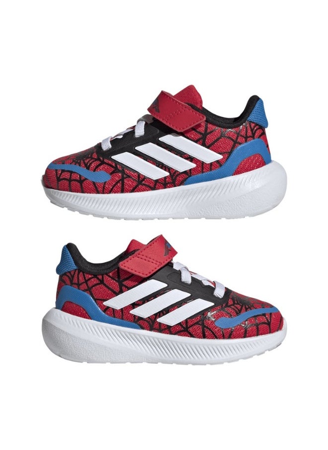 adidas RUNFALCON SPIDER-MAN EL I Red Running SHOES for Unisex Kids - 3K