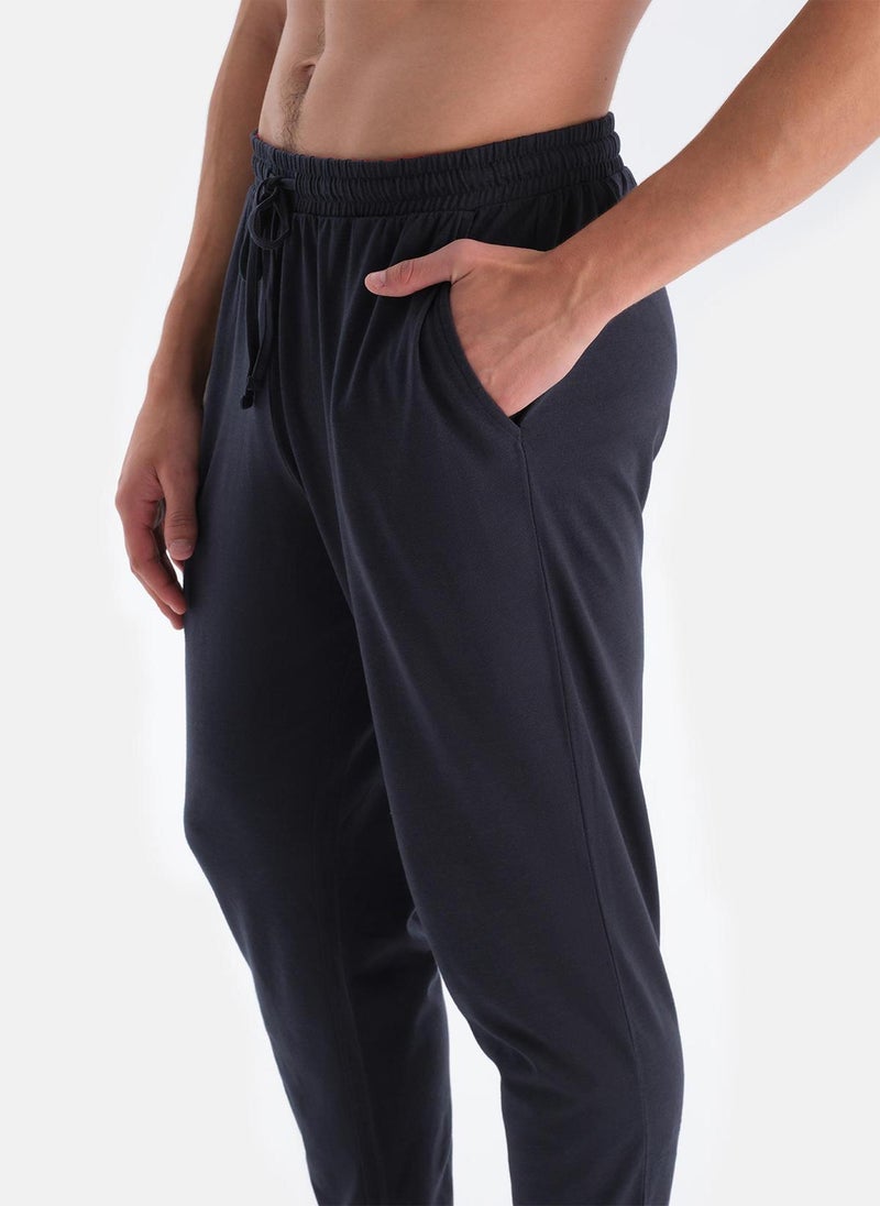 T-shirt & Trousers Pajama Set Crew Neck Modal Mid Rise Sleepwear