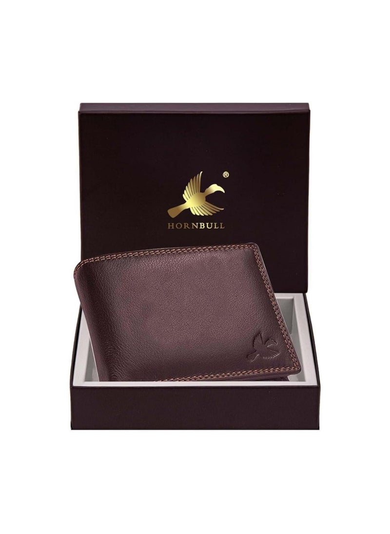 HORNBULL Stella Wallet for Men | Stylist Mens Wallet with RFID Blocking | Wallet Men Brown Genuine Leather | Wallets Men Leather | Gift for Men