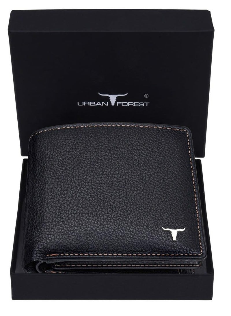 URBAN FOREST Charlie Black Leather Wallet for Men