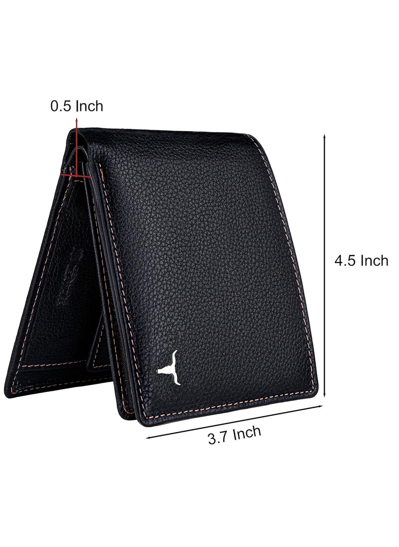 URBAN FOREST Charlie Black Leather Wallet for Men