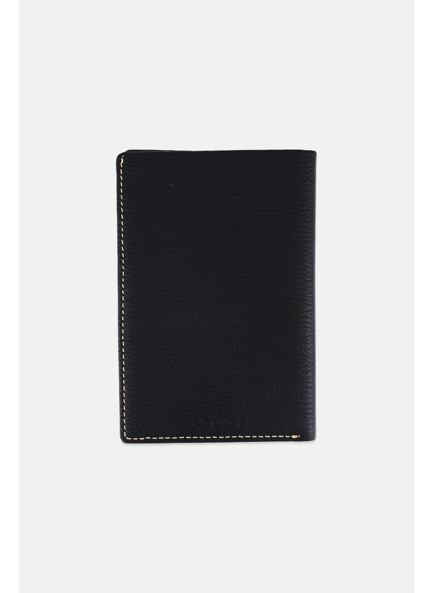 Men Brand Logo Travel Wallet 11 H x 16 L x 1 W cm, Black
