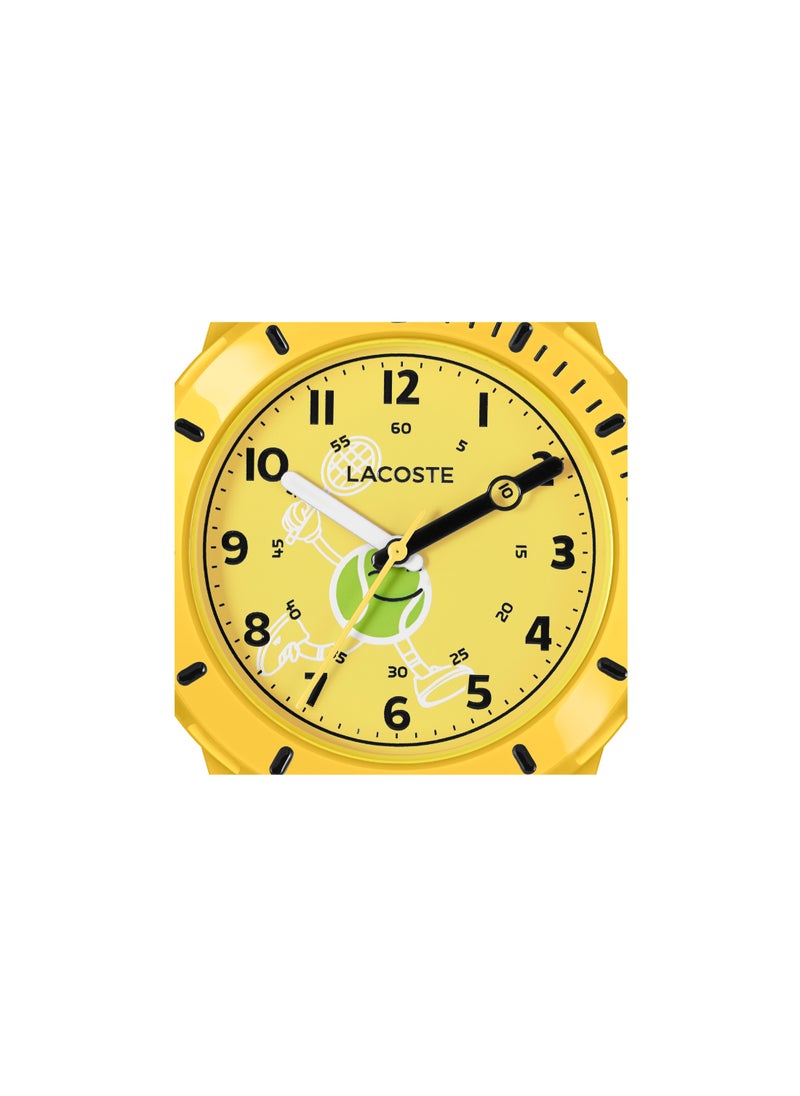 LACOSTE ROUND ANALOG KIDS'S YELLOW CASE WATCH - 2030060