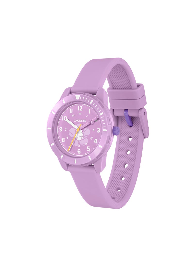 LACOSTE ROUND ANALOG KIDS'S PURPLE CASE WATCH - 2030062