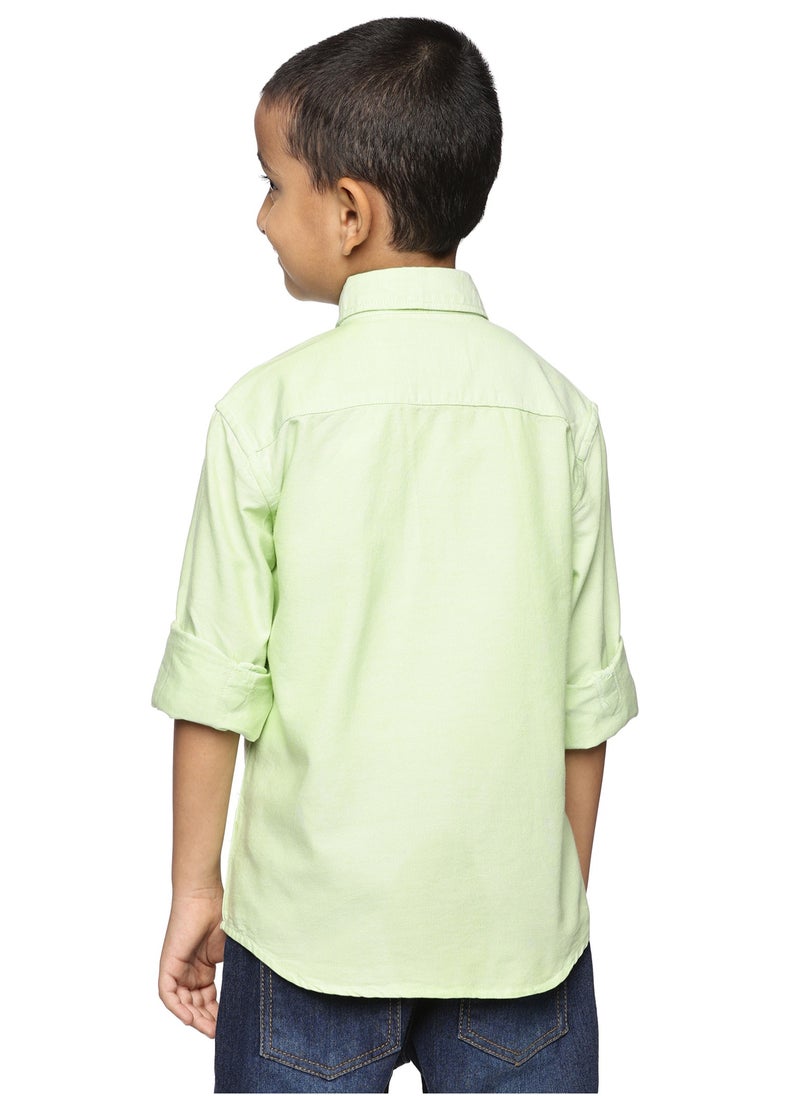 Boys' Long Sleeve Oxford Dress Shirt | Kids Classic Formal Button Down Shirt | Collared Neck Cotton Shirt