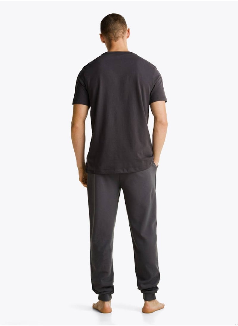 Men's TH Original Logo Lounge T-Shirt - Cotton, Black