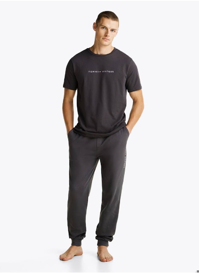 Men's TH Original Logo Lounge T-Shirt - Cotton, Black