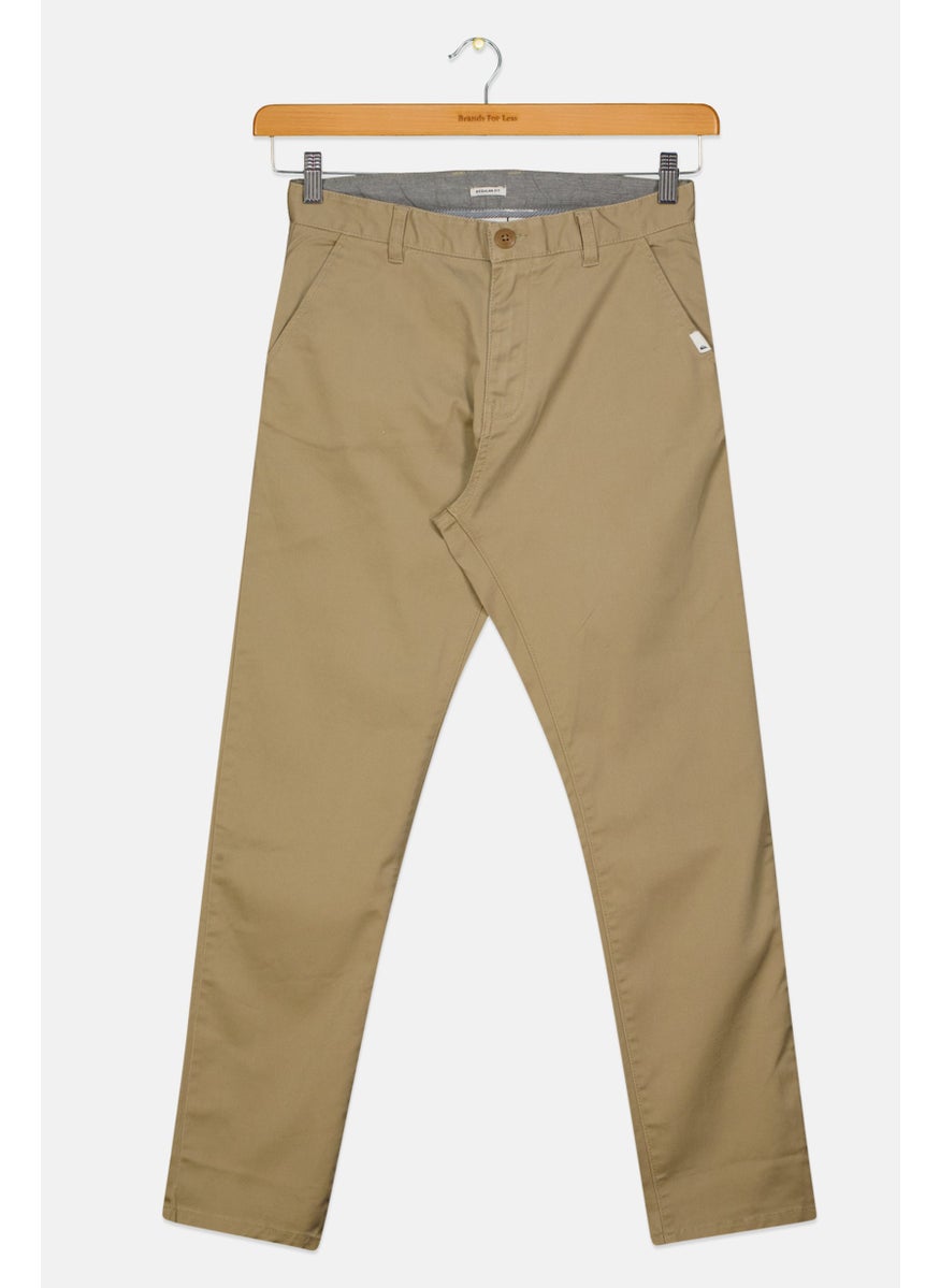 Kids Boy Plain Chino Pants, Khaki