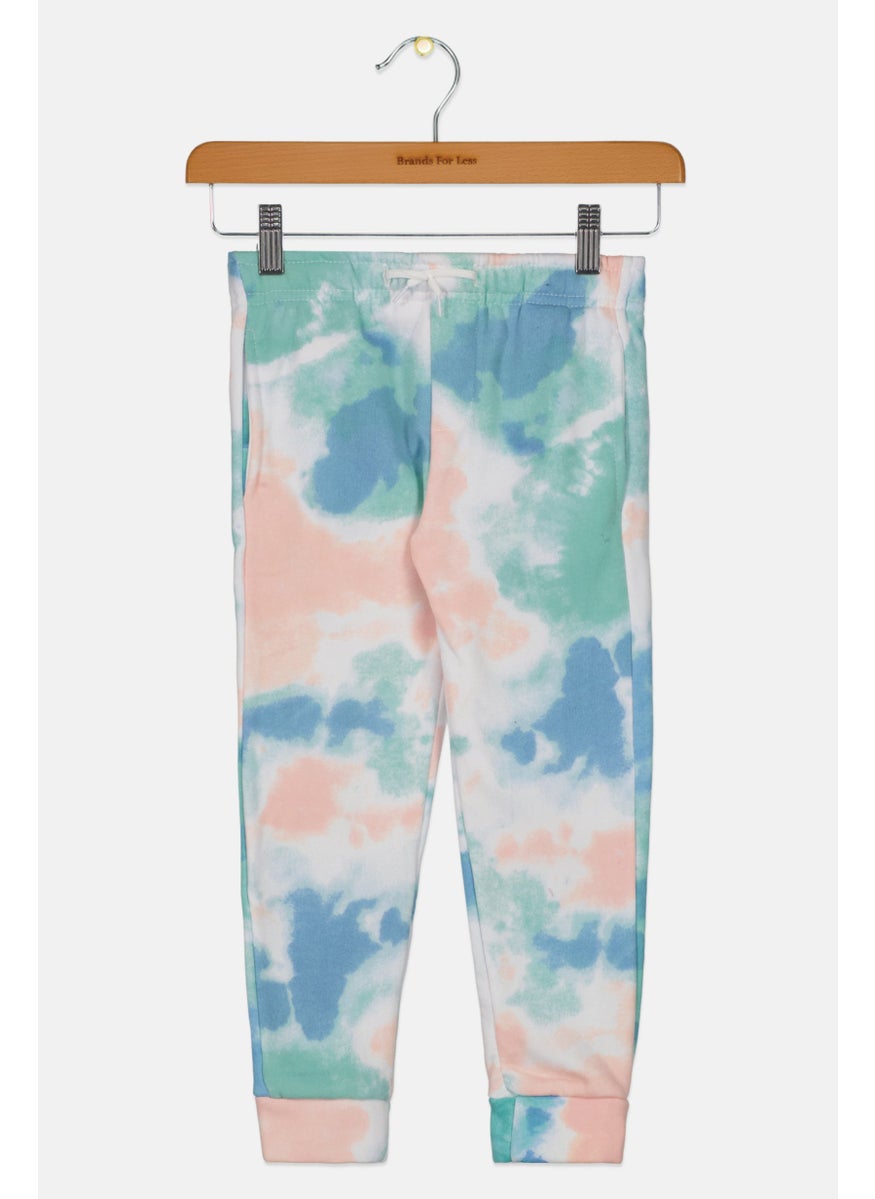 Kids Boy Drawstring Tie Dye Jogger Pants, Blue