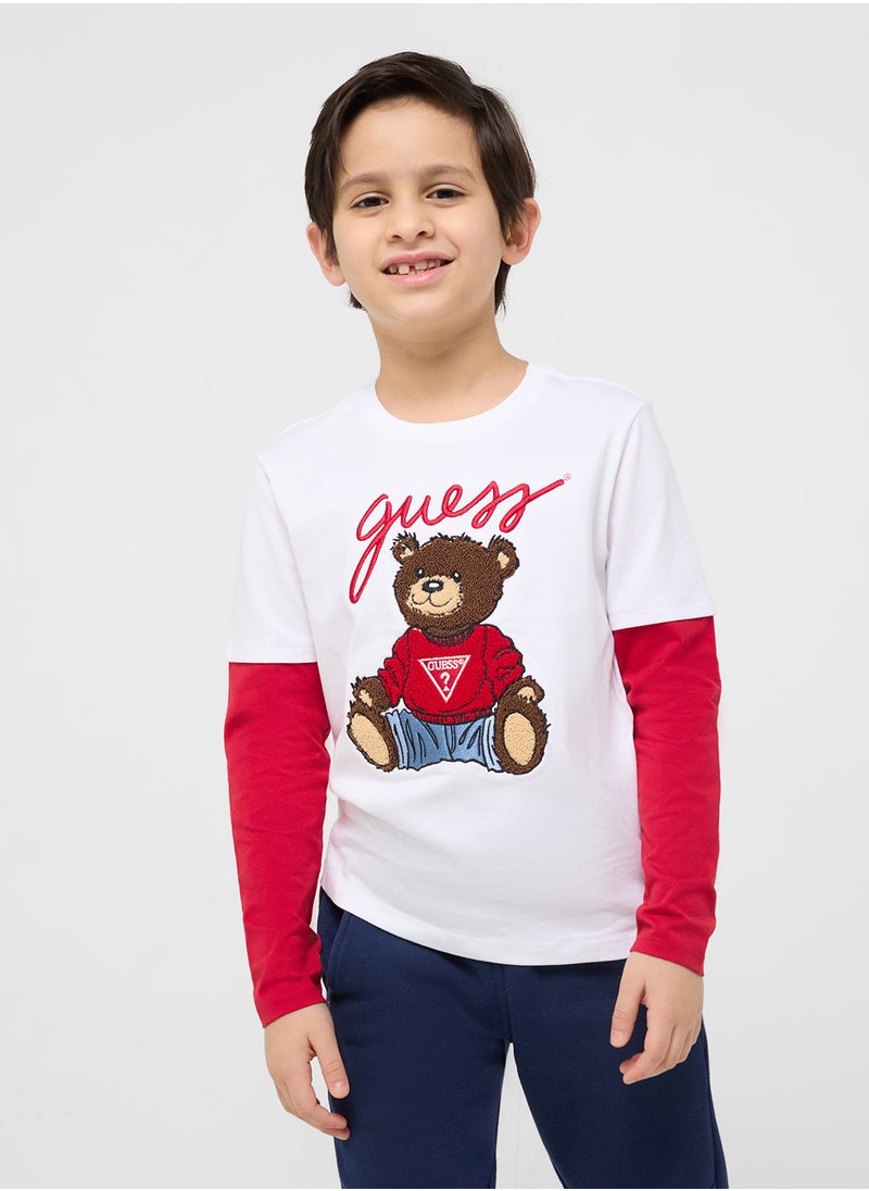 Kids  Graphic Print T-Shirt