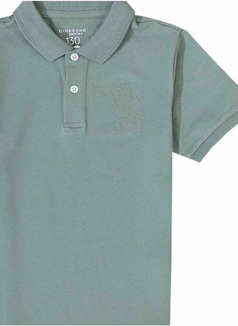 Junior Embroidery Short Sleeve Bold Polo