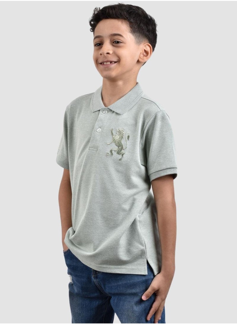 Junior Embroidery Short Sleeve Bold Polo