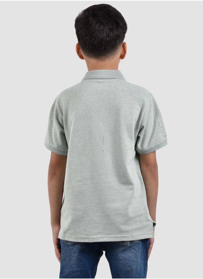 Junior Embroidery Short Sleeve Bold Polo