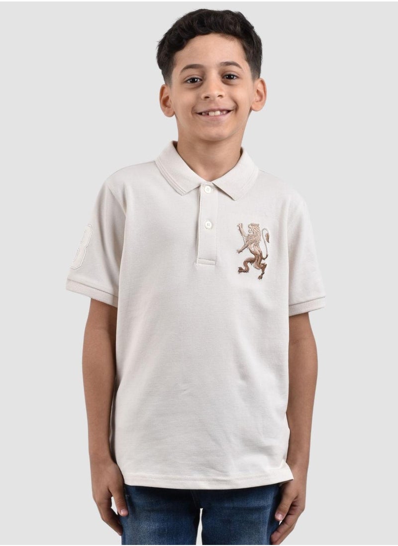 Junior Embroidery Short Sleeve Bold Polo