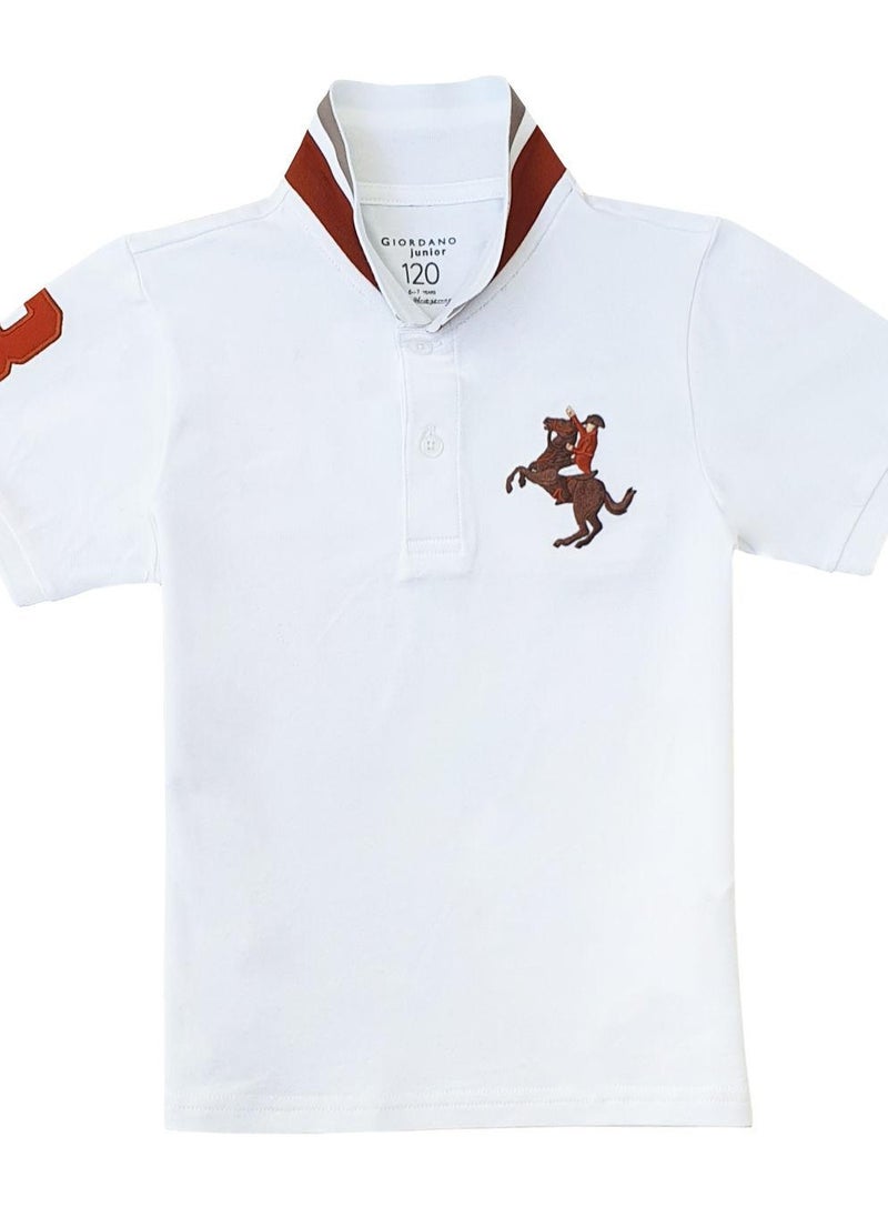 Kids' Embroidered Napoleon Polo