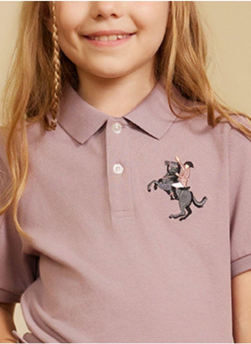 Kids' Embroidered Napoleon Polo