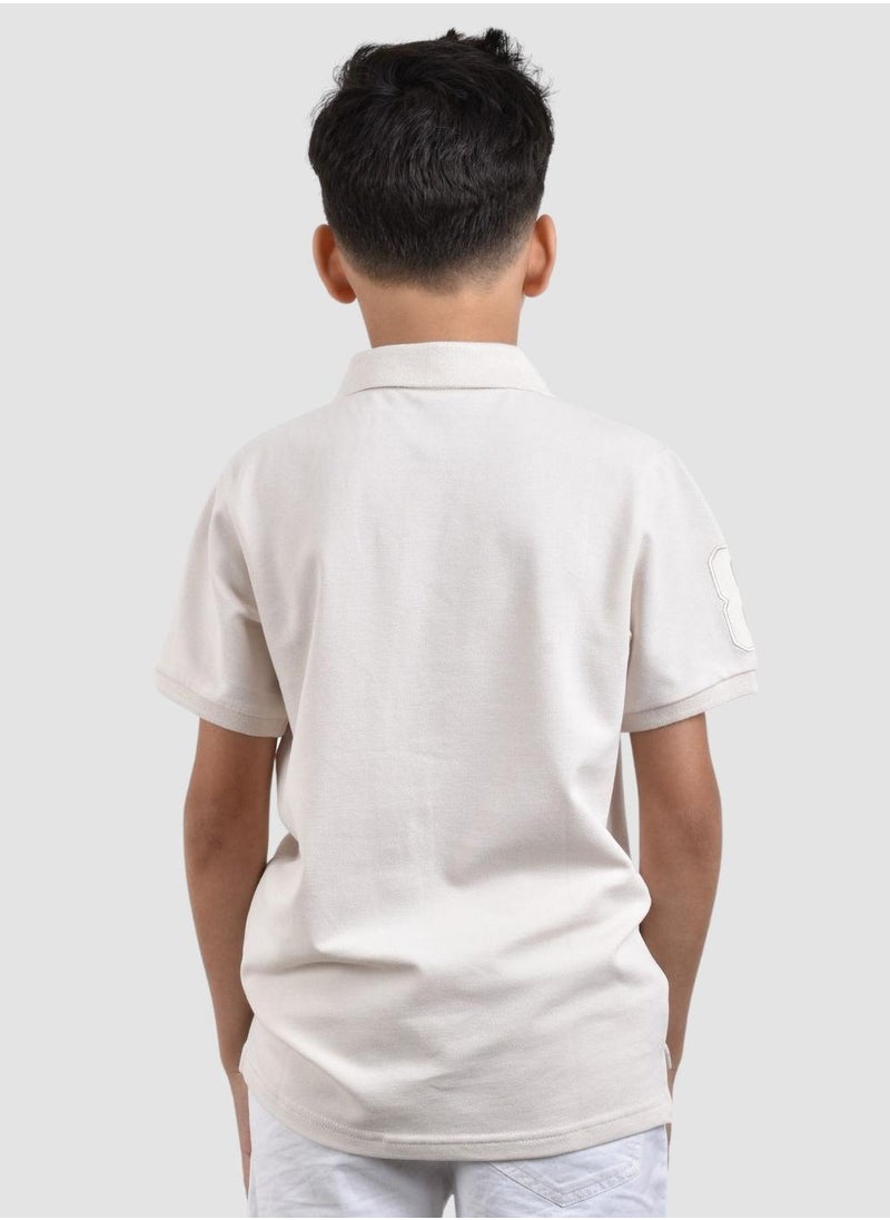 Kids' Embroidered Napoleon Polo