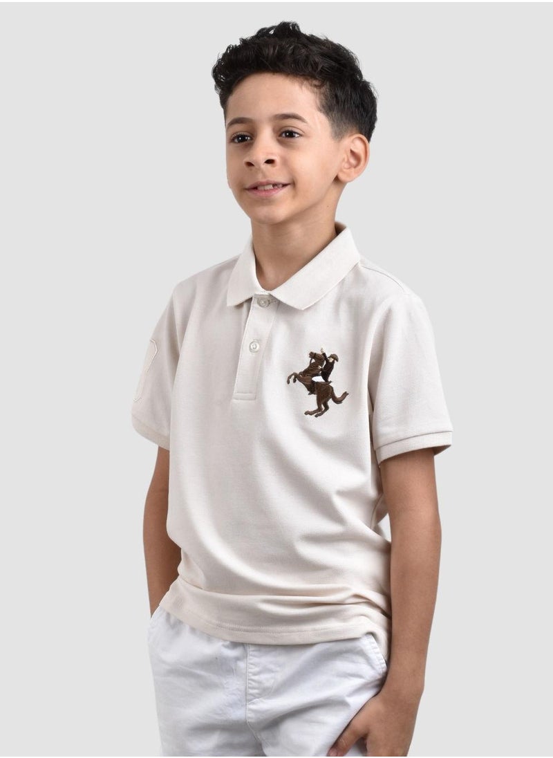 Kids' Embroidered Napoleon Polo