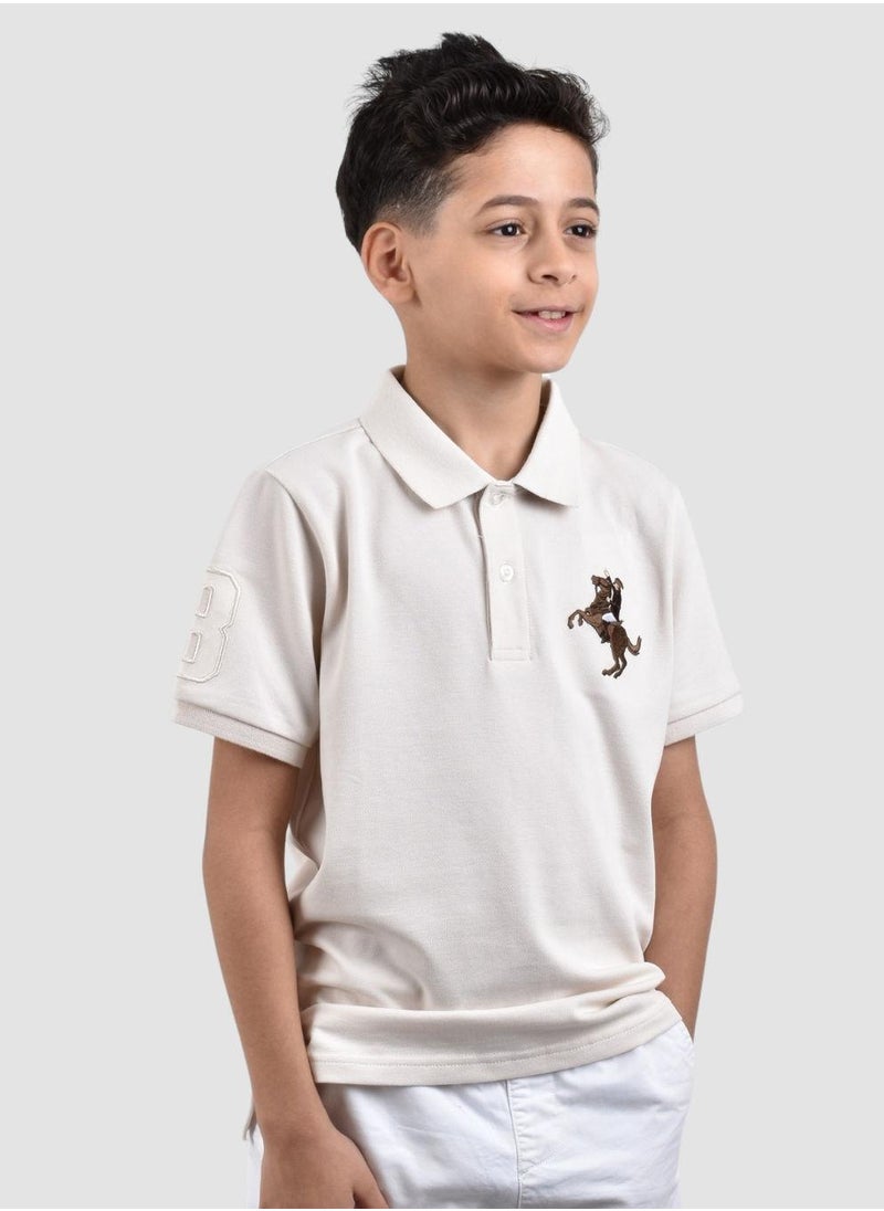 Kids' Embroidered Napoleon Polo