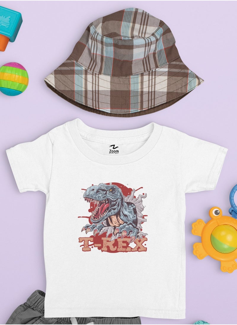 T-Rex T-Shirt Design For Kids Trendy