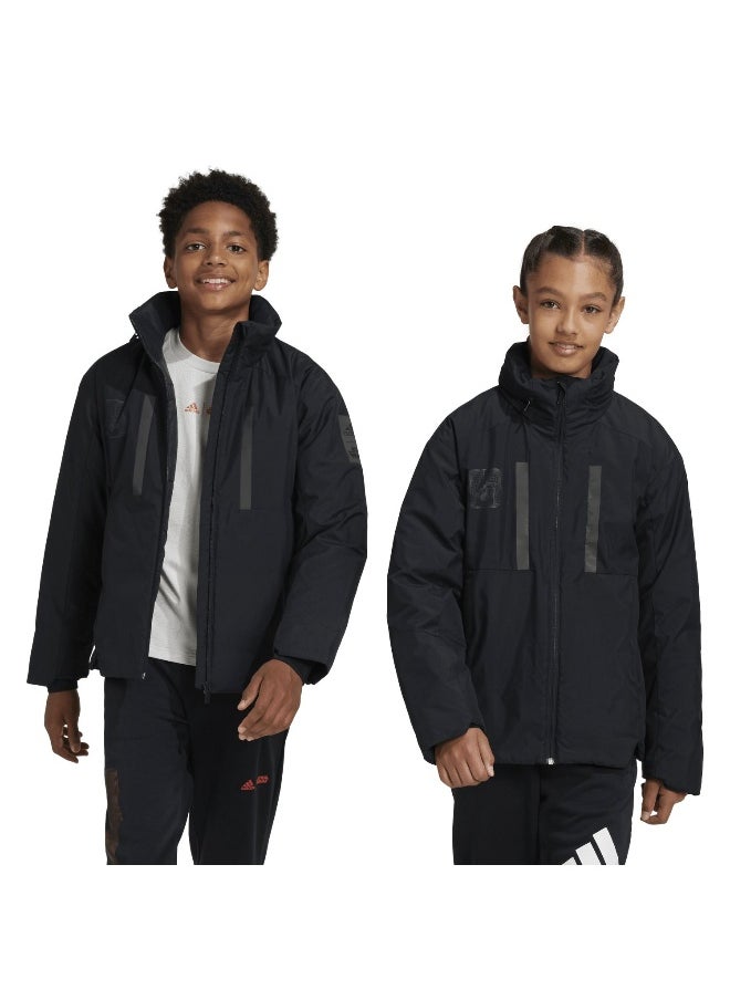 J Sw Myshelter Black Training Jackets 7-8Y