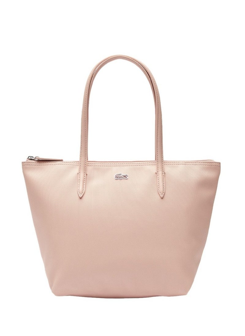 Women's L12.12 Concept Fashion Versatile Large Capacity Zipper Handbag Single Shoulder Bag Tote Bag Medium Light Pink