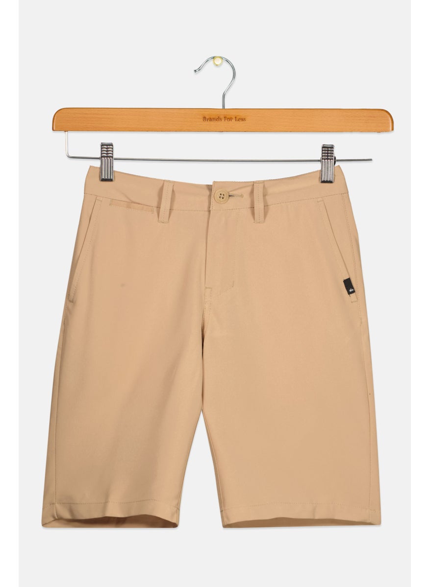 Kids Boy Solid Board Short, Beige