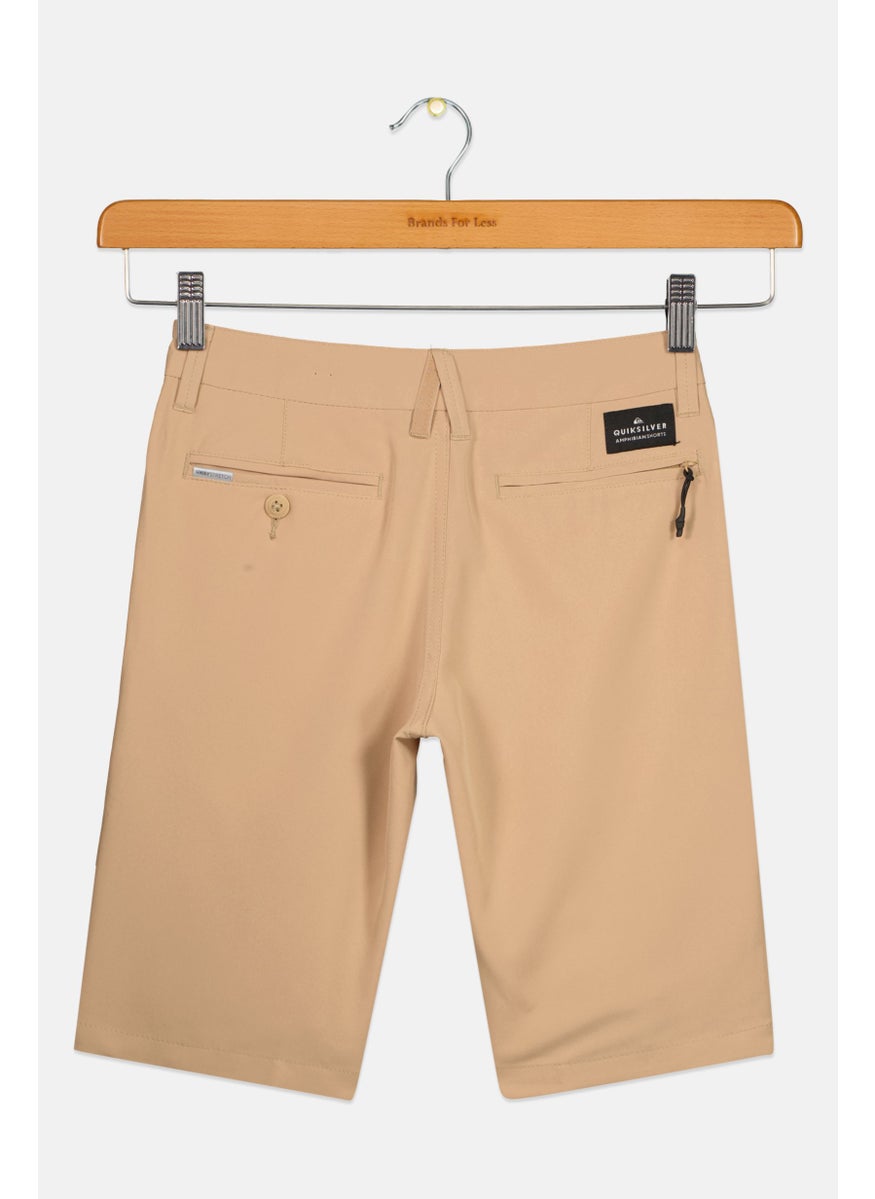 Kids Boy Solid Board Short, Beige