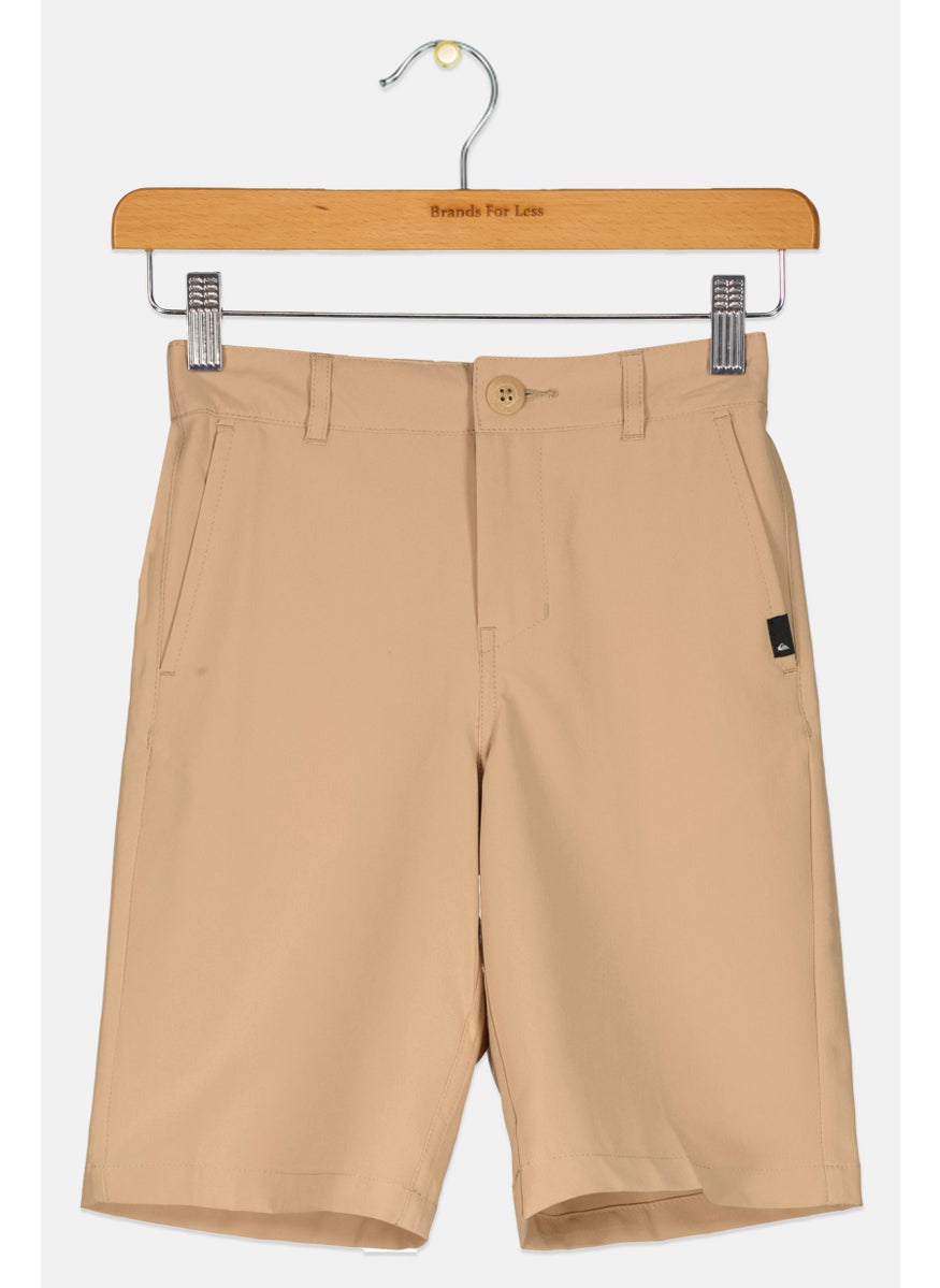 Kids Boy Solid Beachwear Shorts, Tan