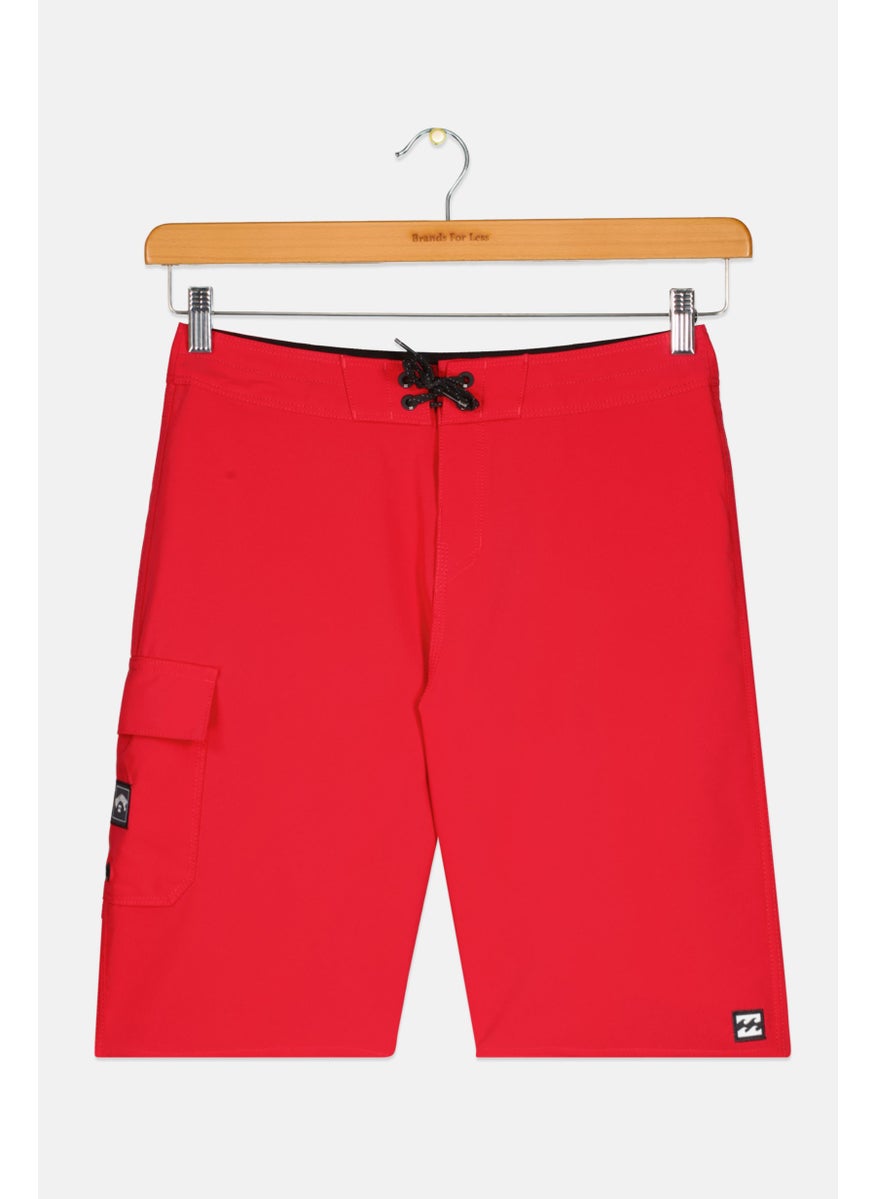 Kids Boy Brand Logo Board Short, Red