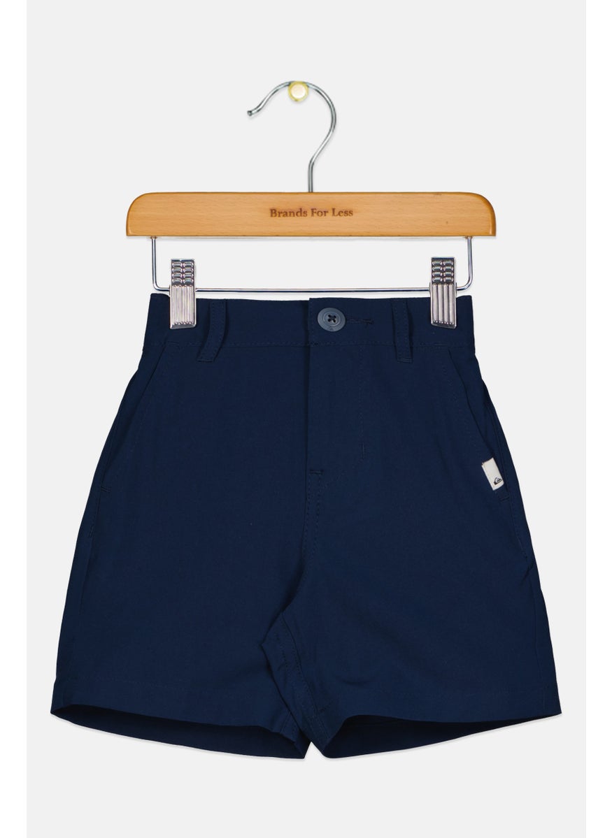 Toddlers Boy Solid Beachwear Short, Navy