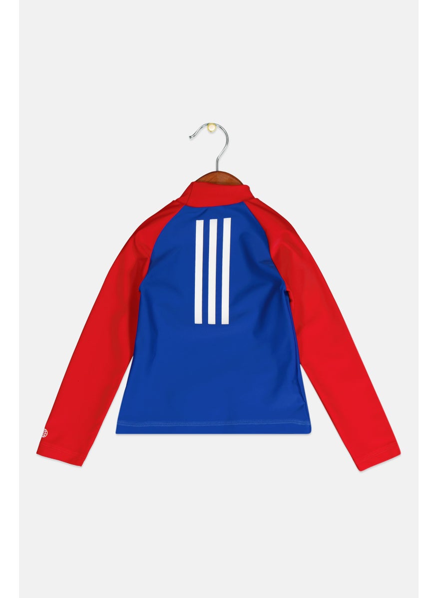 Toddlers Boy Spiderman Swimwear T-Shirt, Red Combo