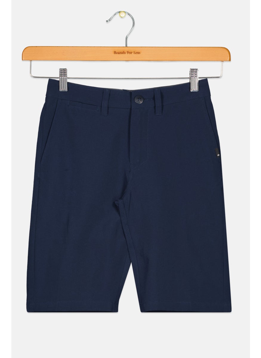 Kids Boy Plain Beach Walking Shorts, Navy