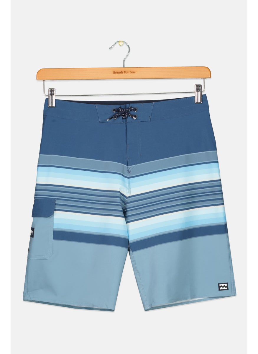 Kids Boy Stripe Board Short, Navy