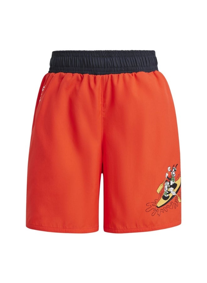adidas Dy Mickey Short Red Swim Swimwear 1824