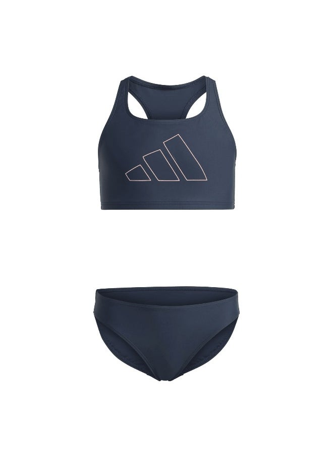 adidas Big Bars Bik Gy Blue Swim Swimwear 3-4Y