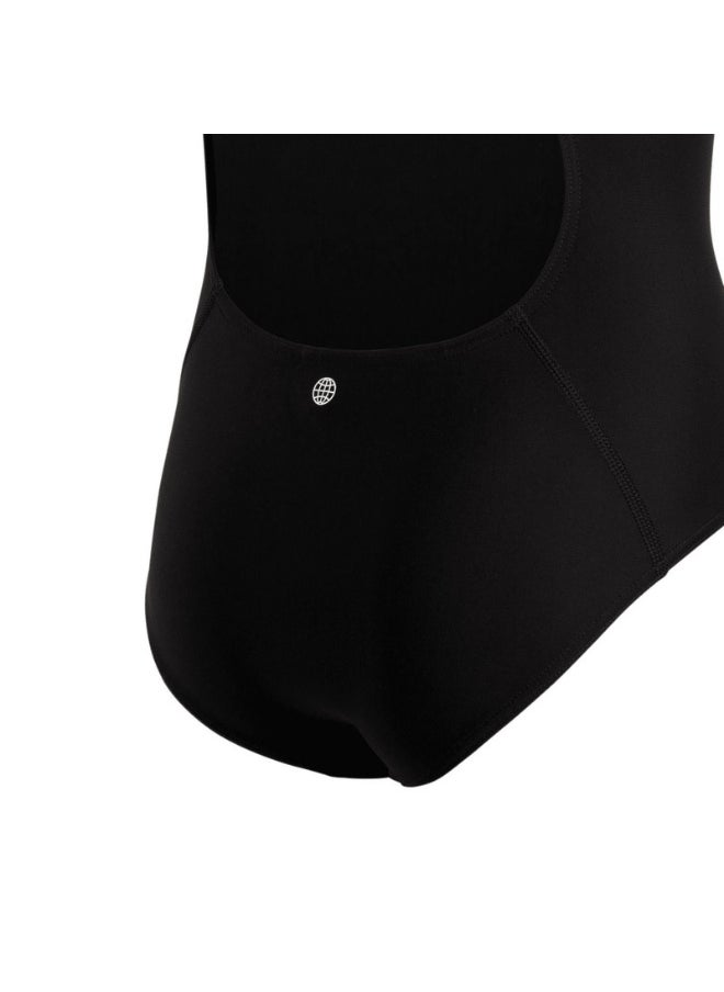 adidas solid small logo women swimsuit