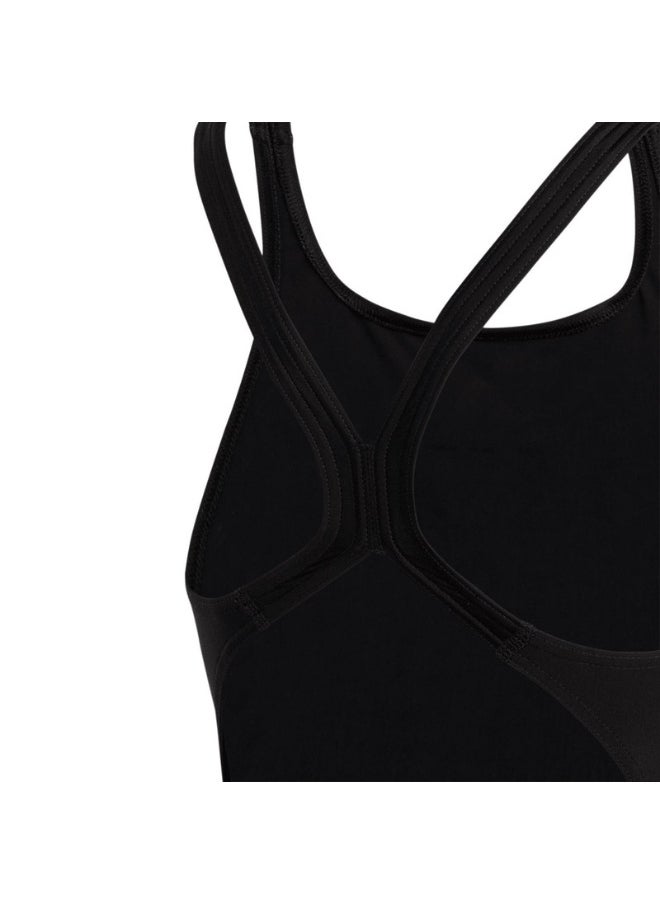 adidas solid small logo women swimsuit