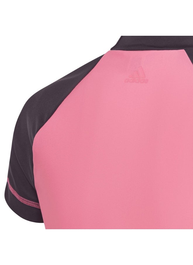 adidas Kids Rashgd Ss Pink Swim Swimwear 1824