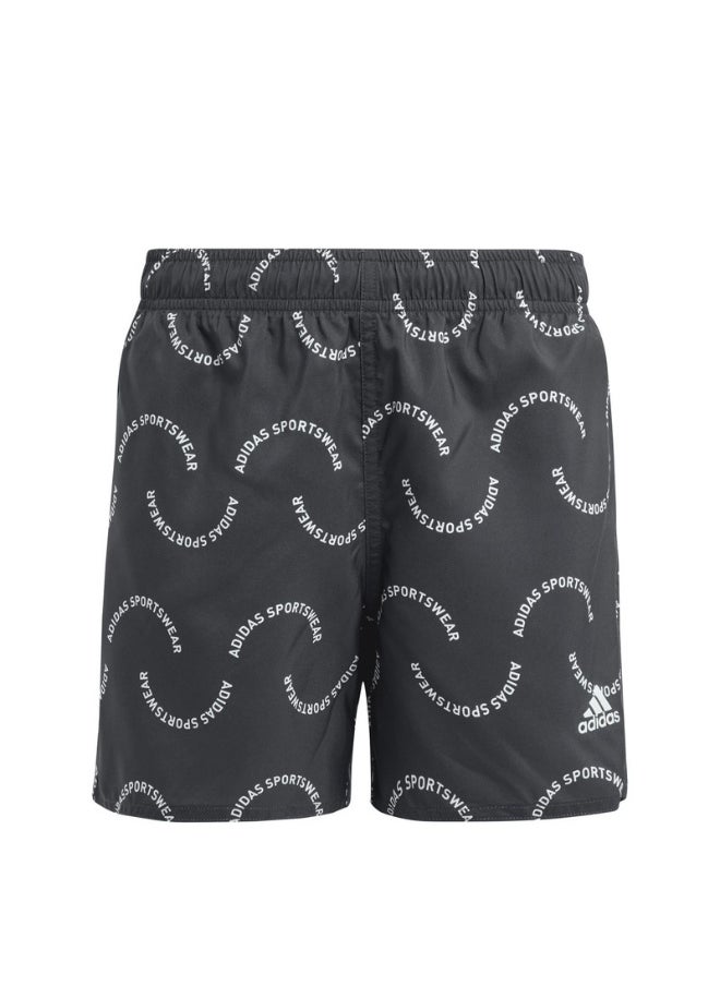 adidas Wve Clx Sl Kids Black Swim Swimwear 5-6Y